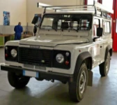 Bagagliera con spondina e rullo per Land Rover Defender