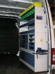 FOTO SCAFFALATURE PER FURGONI SU MERCEDES SPRINTER  1996 L2 H2 09c