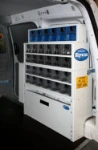 Madie trasparenti su furgone allestito da Syncro System