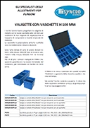  Valigette in metallo con vaschette h.100 mm 